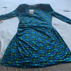 Zara padded shoulder dress